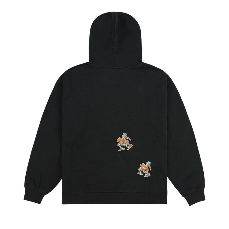 Cactus Jack By Travis Scott X Mitchell & Ness University Of Miami Hoodie 'black'