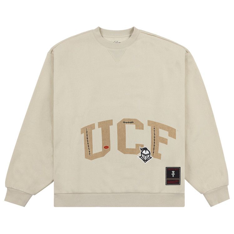 Cactus Jack By Travis Scott X Mitchell Ness University Of Central Florida Crewneck Tan Culture Circle