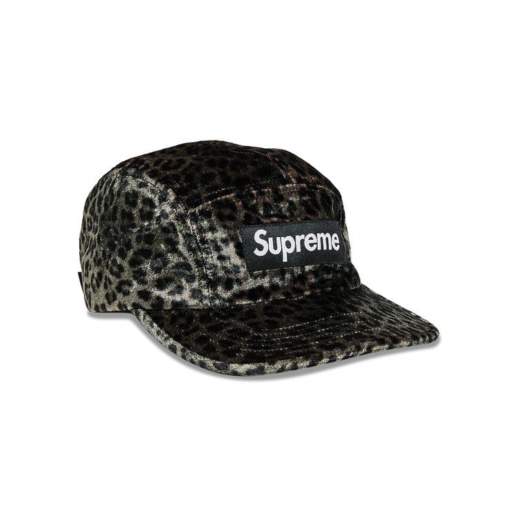 Supreme Leopard Velvet Camp Cap (SS24) - $58