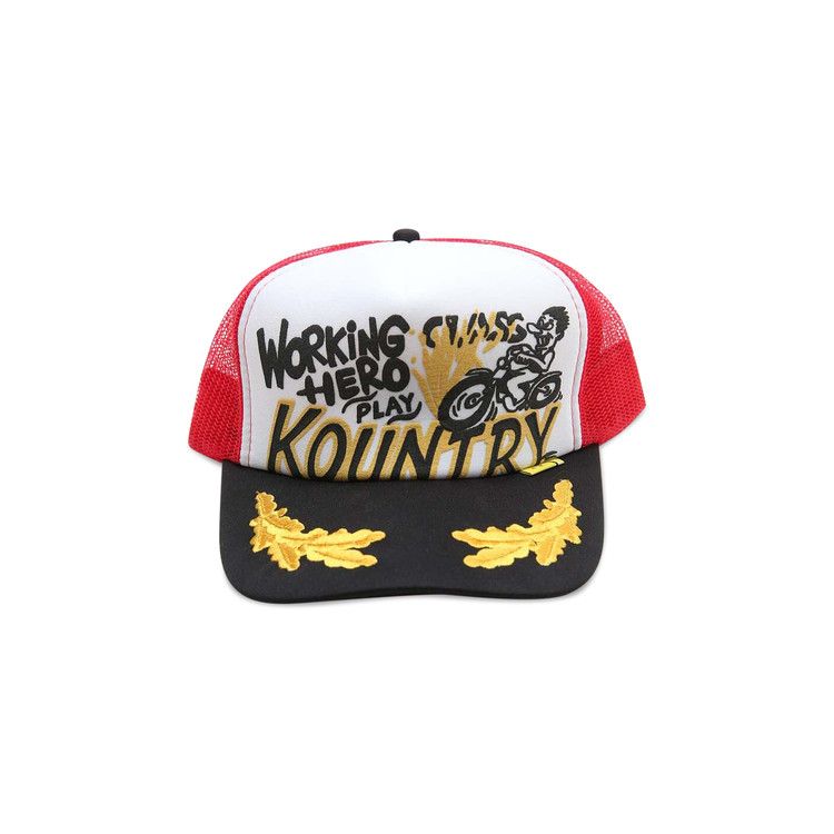 Kapital Kountry Racer Trucker Cap 'White/Red'