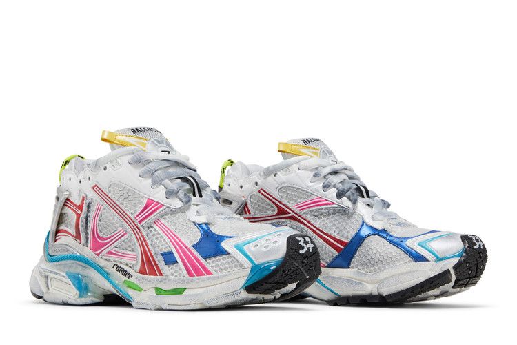 Balenciaga Runner Worn-Out White Multi-Color (Women's)