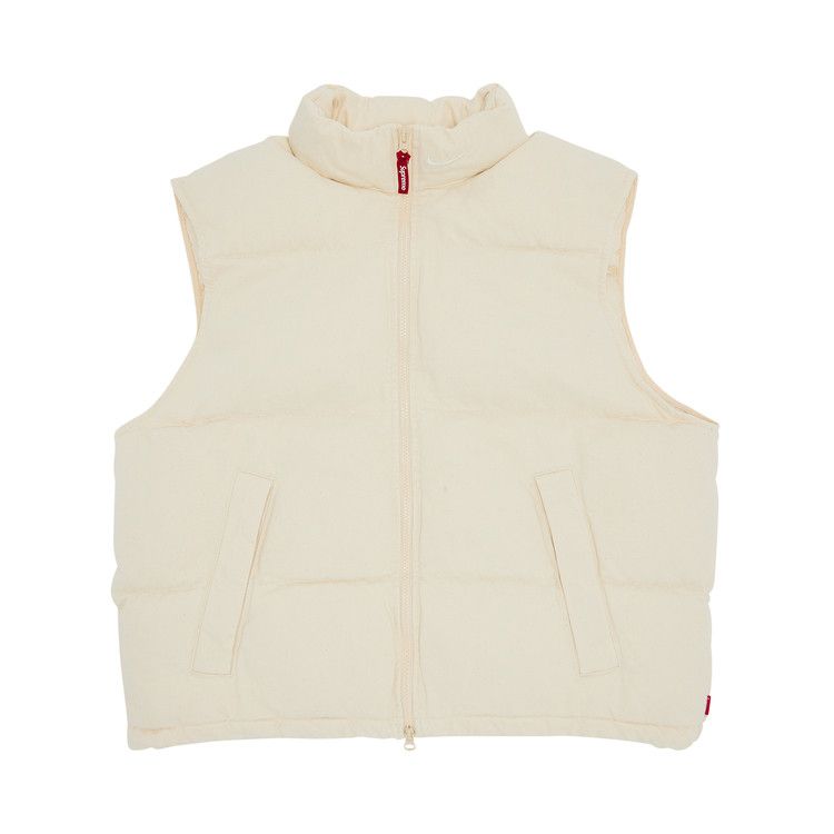 Supreme X Nike Denim Puffer Vest 'natural'