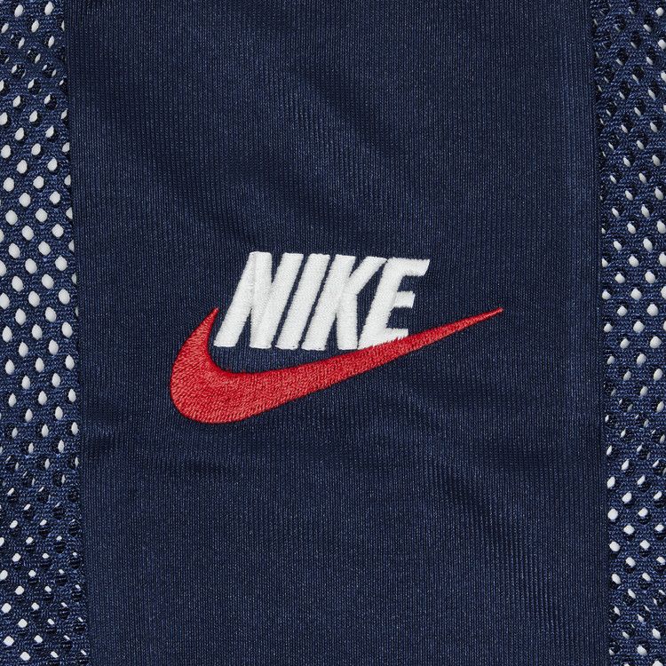 Supreme X Nike Mesh Shorts-Sleeve Shirt Navy