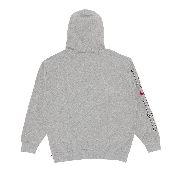 【SUPREME X NIKE】ZIP UP HOODED SWEATSHIRT HEATHER GREY-25SS Supreme Nike Zip Up Hooded Sweatshirt Heather Grey – Holy Ground