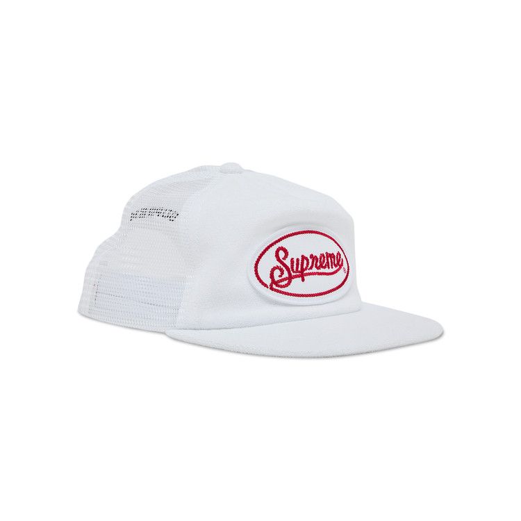Supreme Terry Mesh Cap ネイビー/ホワイト Supreme Terry Mesh Back 5-Panel (SS24) - $48