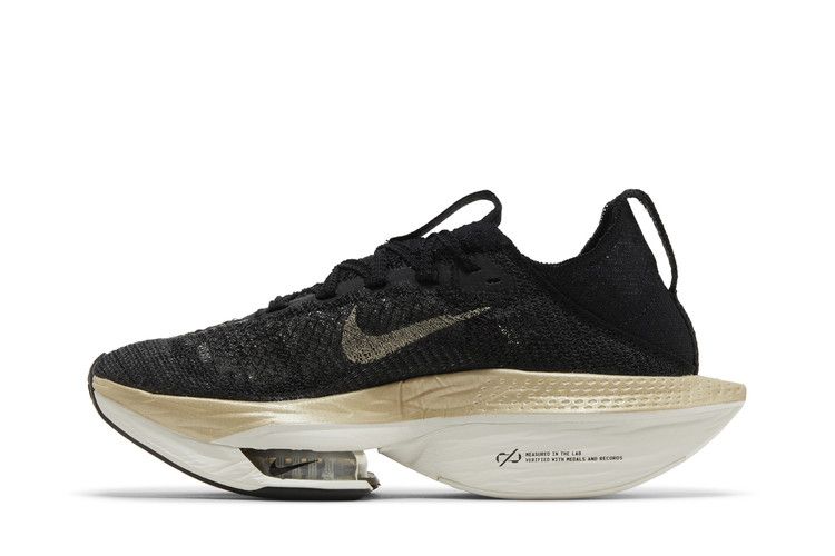 Buy Nike Wmns Air Zoom Alphafly NEXT% 2 'Black Metallic Gold Grain