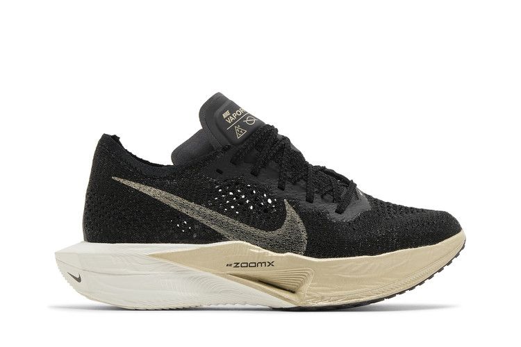 Nike ZoomX Vaporfly 3 Black Metallic Gold Grain (Women's)