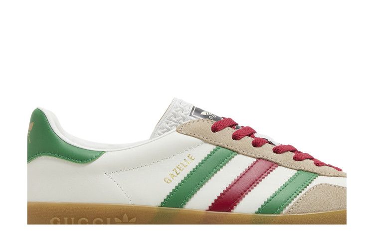 Adidas x Gucci Gazelle 'White Green Red'