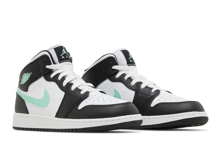 Air Jordan 1 Mid Gs Green Glow