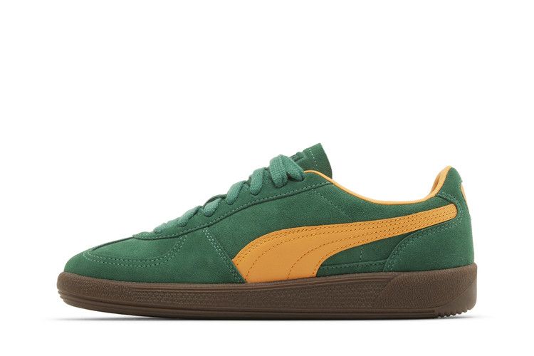 palermo puma olive green trainers