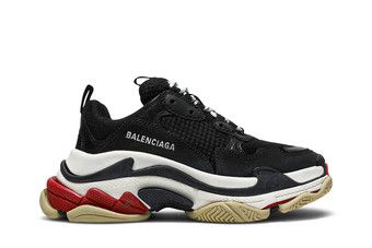 Buy Balenciaga Wmns Triple S Sneaker 'Black Red' - 524037 W09O1 1000 | GOAT