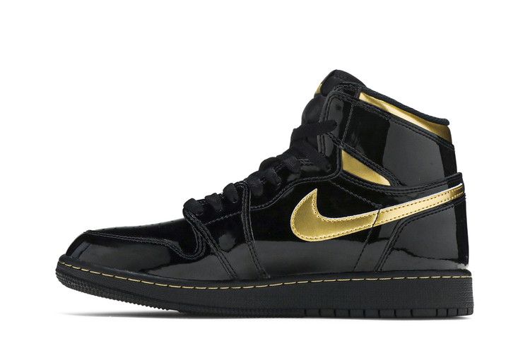 Buy Air Jordan 1 Retro High OG GS 'Black Metallic Gold' - 575441