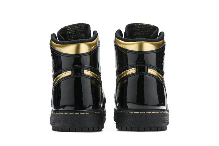 Air Jordan 1 RETRO High OG Gs Black Metallic Gold