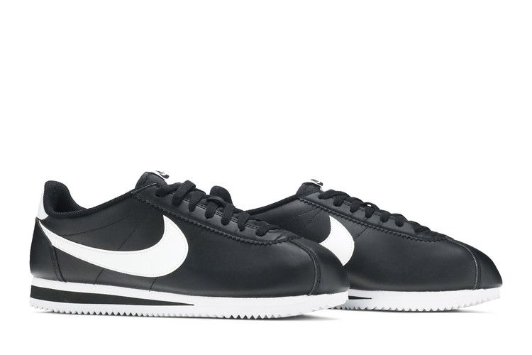 Buy Wmns Classic Cortez Leather 'Black White' - 807471 010