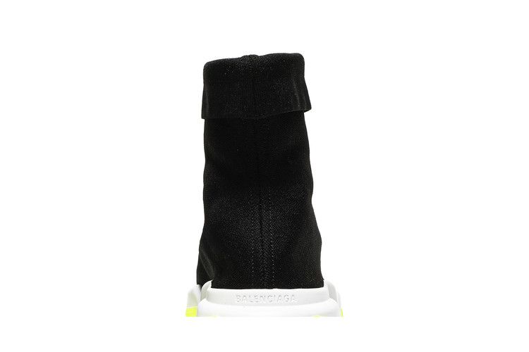 Balenciaga Speed Sneaker Cuffed Black Yellow