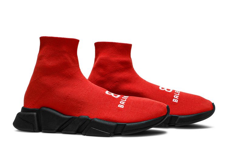 Balenciaga Recycled Speed Sneaker Red Black