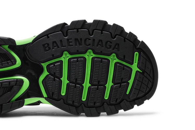 Balenciaga Track Sandal Black Fluo Green