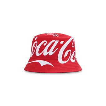 Buy Kith x Coca-Cola x Mitchell & Ness Coke Is It Bucket Hat 'Red 