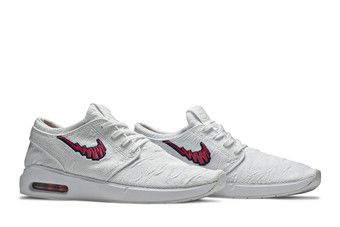 Nike sb air max stefan janoski 2 white and red best sale