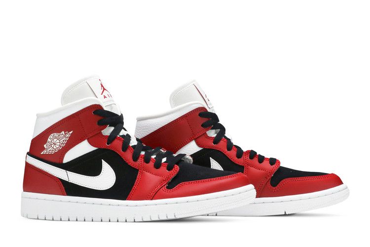 Wmns Air Jordan 1 Mid 'gym Red Black'