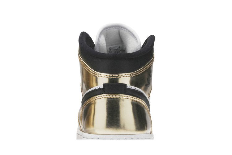 Air Jordan 1 Mid SE Gs Metallic Gold