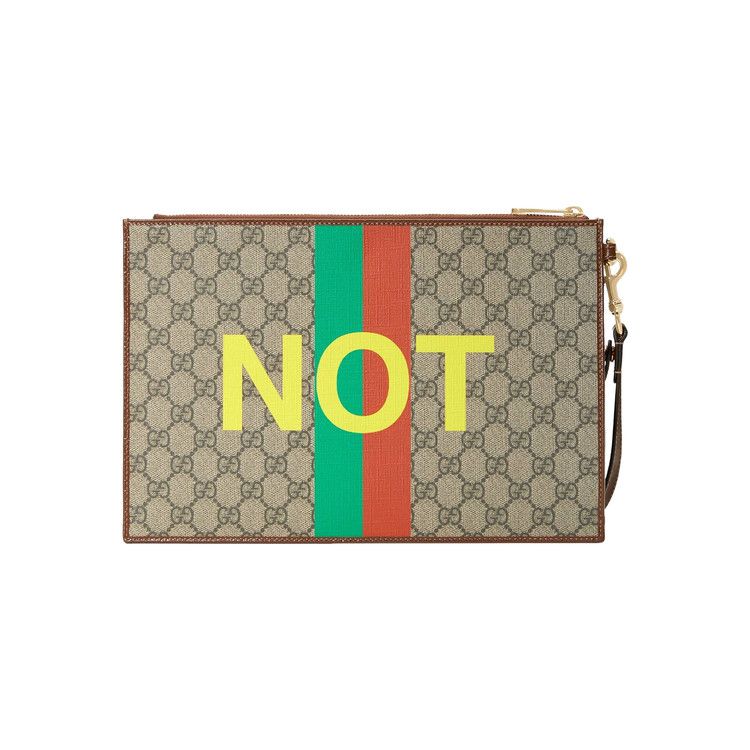 Gucci Interlocking GG Patch Fake/Not Fake Pouch GG Supreme
