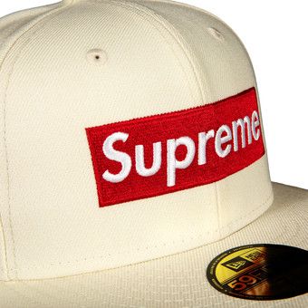 Size 7 1/2 Supreme World Famous Box Logo New Era 'White'