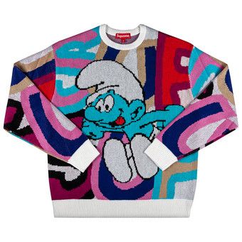 トップス Supreme Smurfs Sweater 691559_01.jpg.jpeg