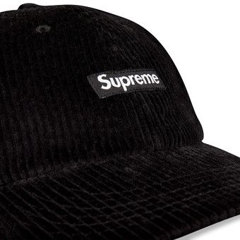 Buy Supreme Ripple Corduroy Small Box 6-Panel 'Black' - FW20H89