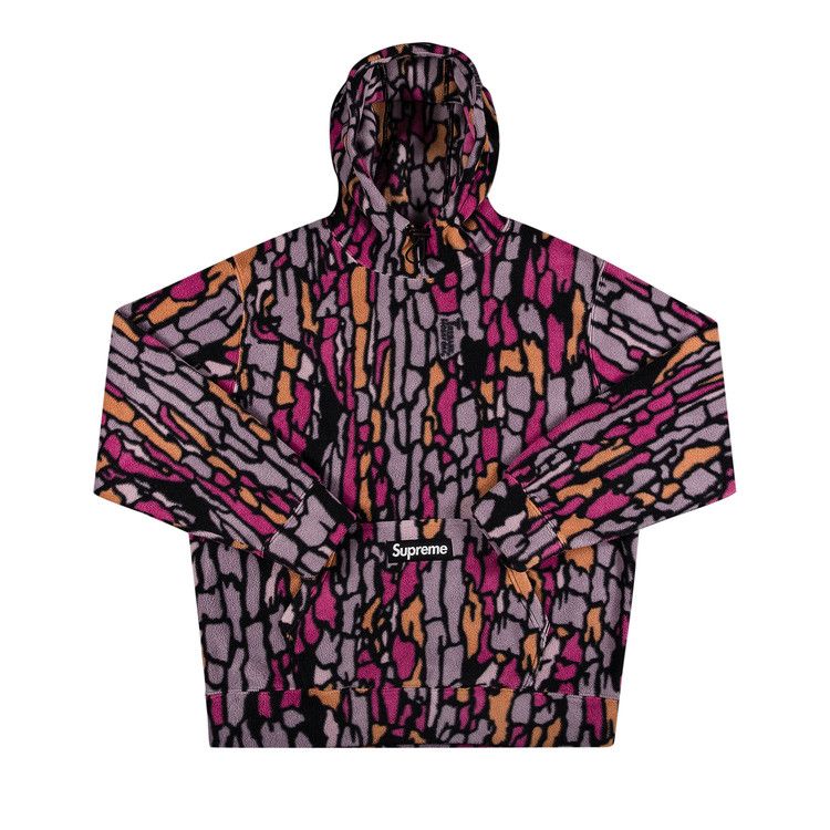 Supreme 00SS Treebark Camo サイズ：XL Supreme Polartec Hooded Sweatshirt (FW20) Olive Treebark Camo