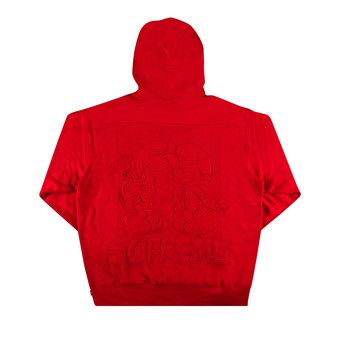 Buy Supreme x Smurfs Hooded Sweatshirt 'Red' - FW20SW22 RED