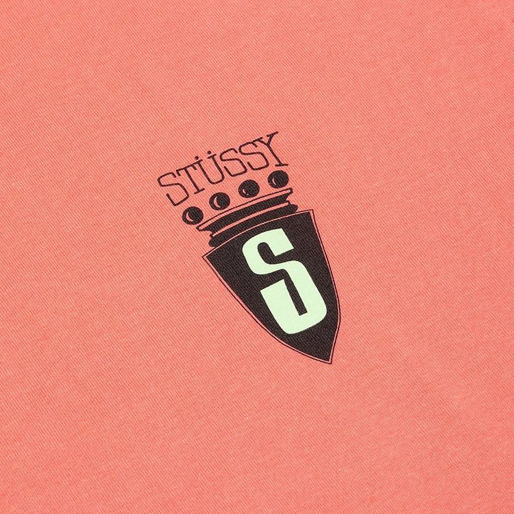 Stussy S Crest T-Shirt Pale Red