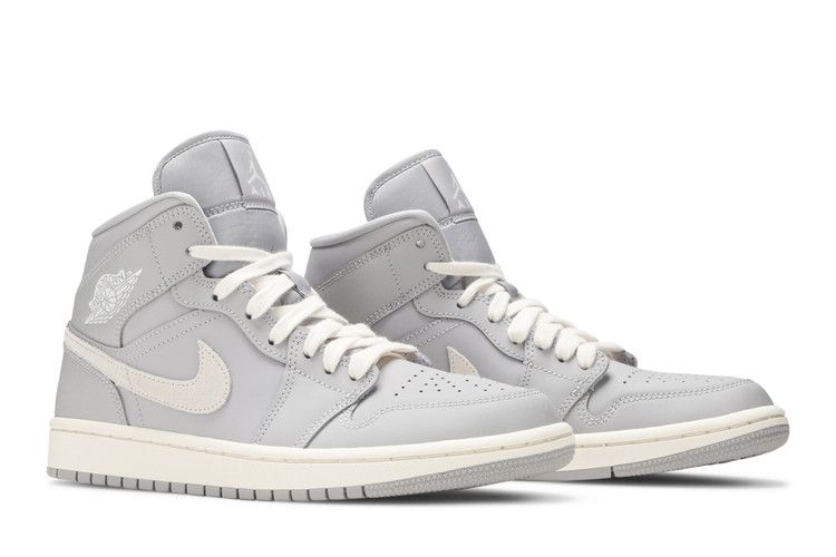 Wmns Air Jordan 1 Mid 'grey Light Bone'