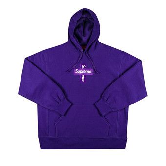 Buy Supreme Cross Box Logo Hooded Sweatshirt 'Purple' - FW20SW70 PURPLE |  GOAT CA