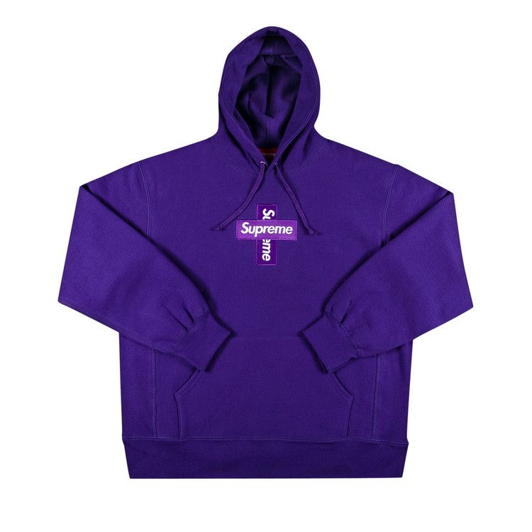 Buy Supreme Cross Box Logo Hooded Sweatshirt 'Purple' - FW20SW70 PURPLE |  GOAT
