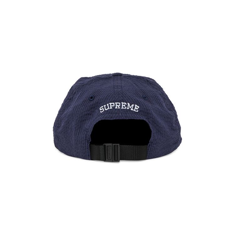 Buy Supreme Seersucker S Logo 6-Panel 'Navy' - SS24H4 NAVY | GOAT UK
