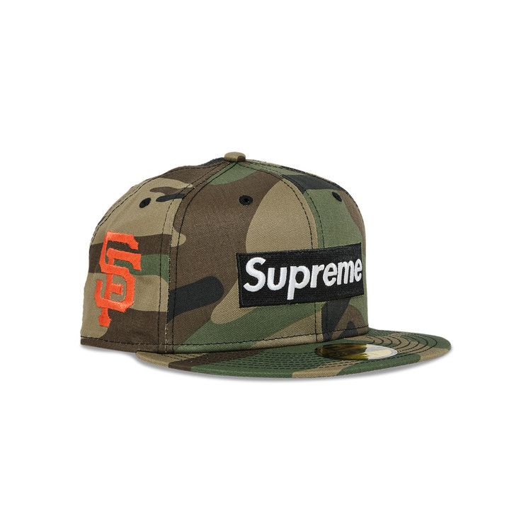 Supreme x MLB Teams Box Logo New Era 'Woodland Camo - San Francisco'