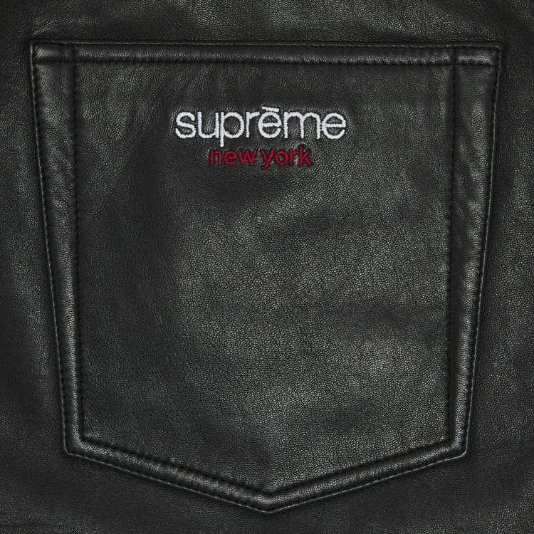 Buy Supreme Baggy Leather Short 'Black' - SS24SH35 BLACK | GOAT