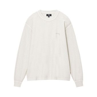 Buy Stussy Lazy Long-Sleeve Tee 'Bone' - 1140333 BONE | GOAT