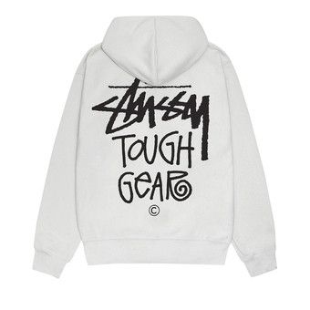 Buy Stussy Tough Gear Hoodie 'Fog' - 1924996 FOG | GOAT