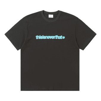 Buy thisisneverthat Cracked T-Logo Tee 'Off Black' - TN240TTSST03