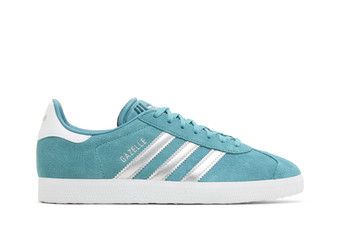 adidas gazelle silver green womens Adidas Gazelle Bold In Turquoise For Women