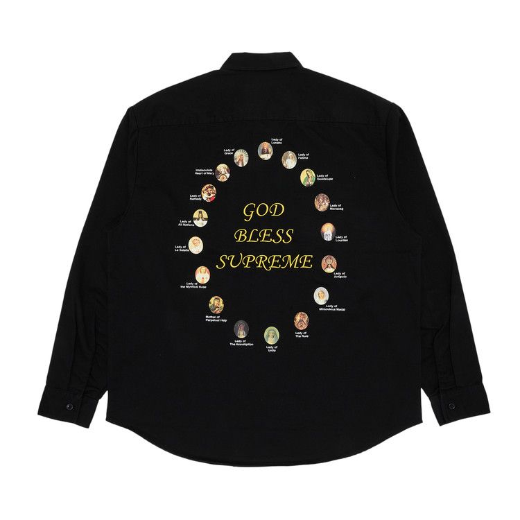 Buy Supreme Our Lady Work Shirt 'Black' - SS24S30 BLACK | GOAT
