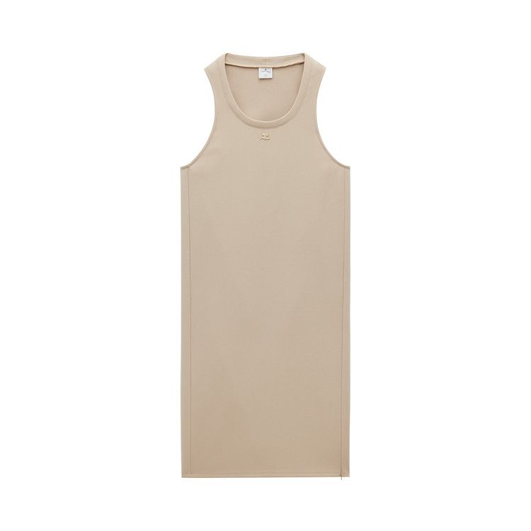 Buy Courrèges Holistic Twill Long Dress 'Sand