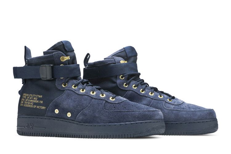 Nike Air force 1 mid popular Obsidian shoes