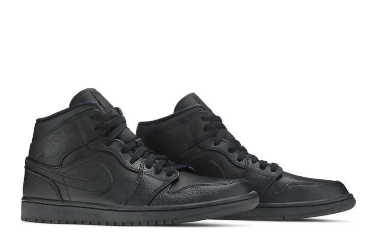 Air Jordan 1 Mid Triple Black 2020