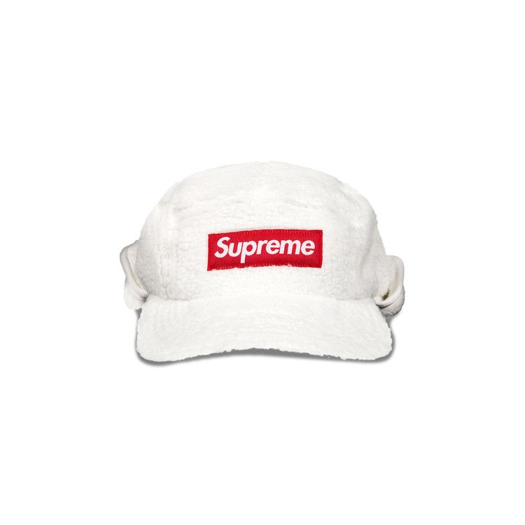 Buy Supreme Deep Pile Earflap Camp Cap 'White' - FW20H54