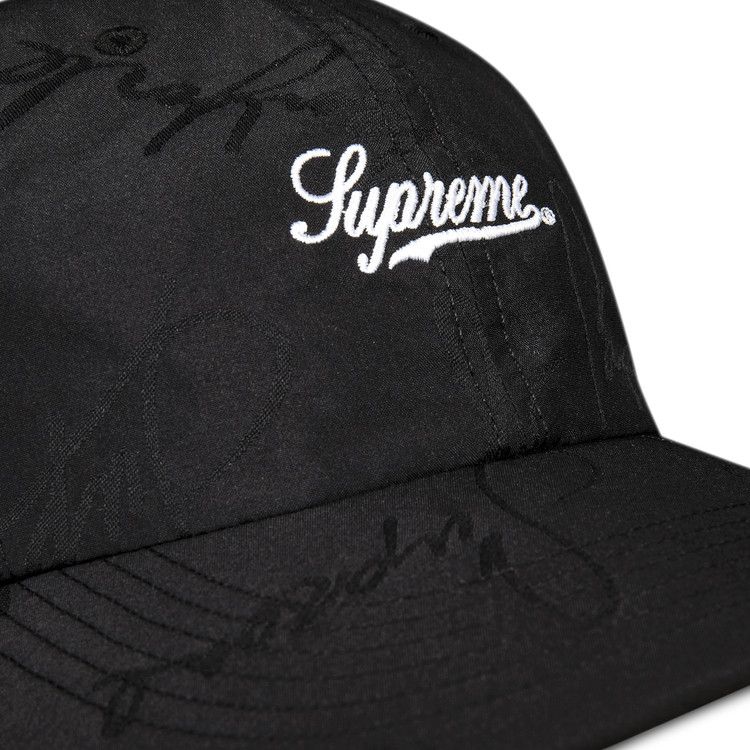 Buy Supreme Script Logos 6-Panel 'Black' - FW20H84 BLACK | GOAT CA