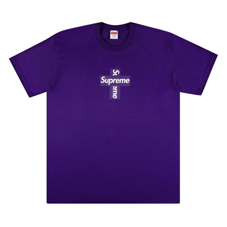 Buy Supreme Cross Box Logo Tee 'Purple' - FW20T25 PURPLE | GOAT