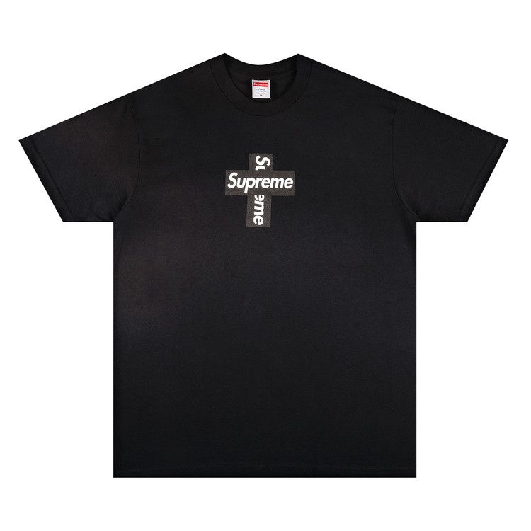 Buy Supreme Cross Box Logo Tee 'Black' - FW20T25 BLACK | GOAT
